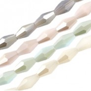 Faceted Glass Beads 8x4 Bicone